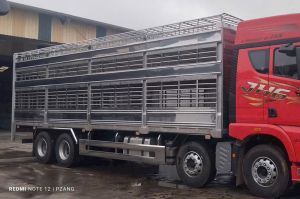 Xe tải thùng 4 chân chở heo